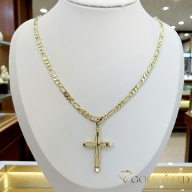   Антиалергично колие "Goldfilled" 45cm/4mm + висулка, цвят 14K