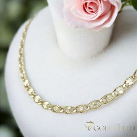   Антиалергично колие Goldfilled 50см дълго и 4мм широко Цвят 14K
