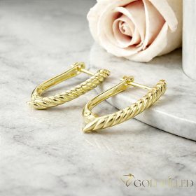   Goldfilled Антиалергенни Обеци 25 mm 14K Цвят