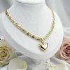 Антиалергично колие "Goldfilled" 50cm/5,2mm + висулка, цвят 14K