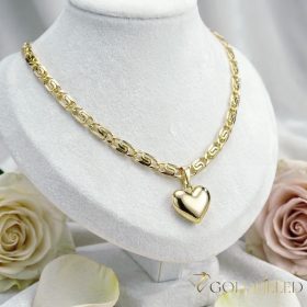   Антиалергично колие "Goldfilled" 50cm/5,2mm + висулка, цвят 14K