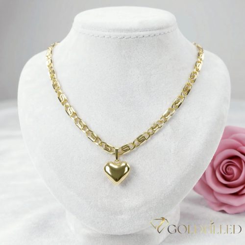 Антиалергично колие "Goldfilled" 50cm/5,2mm + висулка, цвят 14K