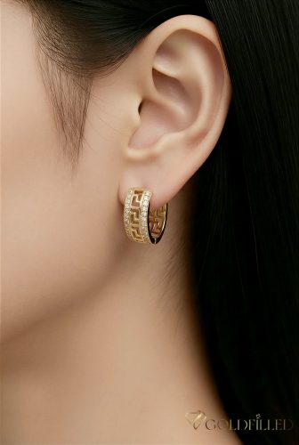 Goldfilled Антиалергенни Обеци 19 mm 14K Цвят