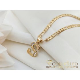   Goldfilled антиалергично колие 50см/3,8мм 18K цвят	