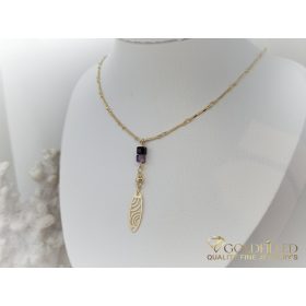   Антиалергично позлатено колие "Goldfilled", дължина 45 см и дебелина 1 мм, цвят 14K