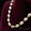 Goldfilled Антиалергенен Луксозен Баркака Колие 70см Дълго и 12мм Широко (130г) Цвят 14К Мултиколор