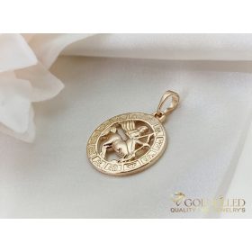   Goldfilled Антиалергенен Медальон 28mm 18K цвят