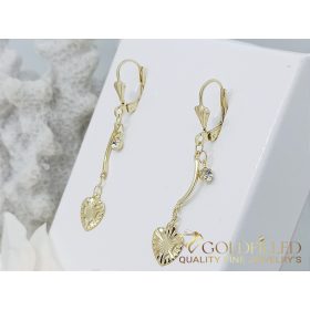   Goldfilled Антиалергични обеци сърце 52мм 14K цвят	