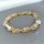 Антиалергична гривна "Goldfilled" 22cm /8-10mm, многоцветна 14K
