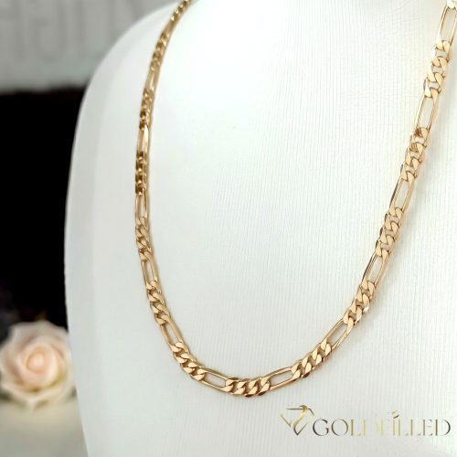 Aнтиалергенно "Figaro" позлатено колие "Goldfilled"в няколко размера дебелина 4 mm , цвят 18K