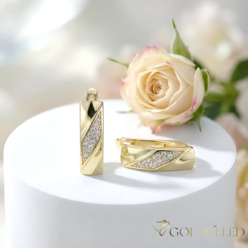 Goldfilled Антиалергенни Обеци 17 mm 14K Цвят