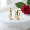 Goldfilled Антиалергенни Обеци 17 mm 14K Цвят