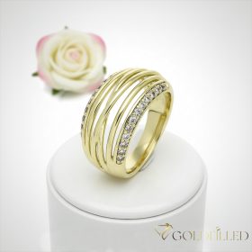   Антиалергичен пръстен "Goldfilled", в различни размери, цвят 14K