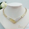 Ексклузивно антиалергично колие "Goldfilled" 45 см/6-16мм,  14K многоцветно
