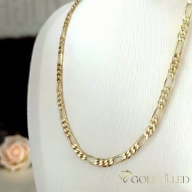   Aнтиалергенно "Figaro" позлатено колие "Goldfilled"в няколко размера дебелина 4 mm , цвят 14K