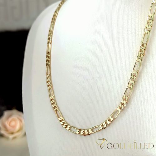 Aнтиалергенно "Figaro" позлатено колие "Goldfilled"в няколко размера дебелина 4 mm , цвят 14K