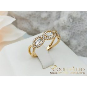   Антиалергичен пръстен "Goldfilled", в различни размери, цвят 18K