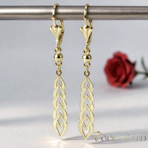 Goldfilled Антиалергични Обеци 60mm 14K цвят