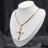 Антиалергично колие "Goldfilled" 50cm/4mm + висулка, цвят 14K