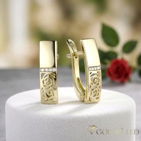   Goldfilled Антиалергенни Обеци 18mm 14K Цвят