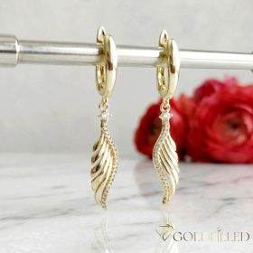   Goldfilled Антиалергични обеци 46мм 14K цвят	