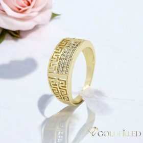   Антиалергичен пръстен "Goldfilled", в различни размери, цвят 14K
