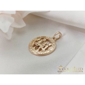   Goldfilled Антиалергенен Медальон 28mm 18K цвят