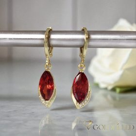   Goldfilled Антиалергични обеци 34мм 14K цвят	