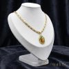 Антиалергично колие "Goldfilled" 50cm/5,2mm + висулка, цвят 14K