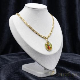   Антиалергично колие "Goldfilled" 50cm/5,2mm + висулка, цвят 14K
