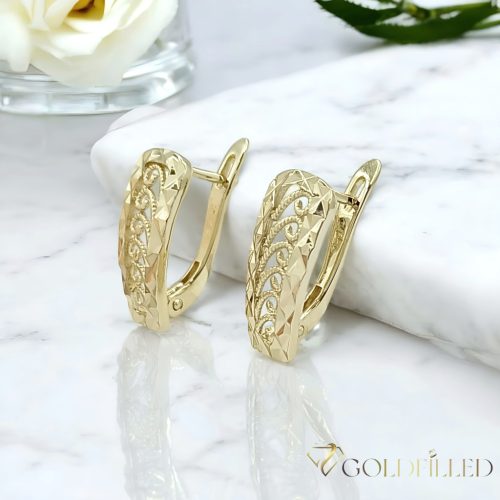 Goldfilled Антиалергенни Обеци 20 mm 14K Цвят