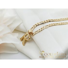   Goldfilled антиалергично колие 50см/3,8мм 18K цвят	