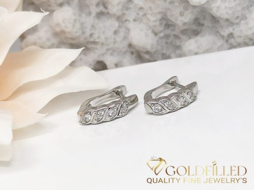 Антиалергични обеци Goldfilled, 17 мм