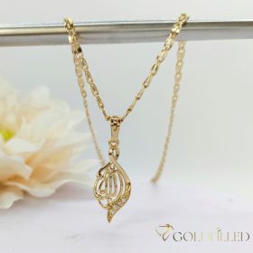   Антиалергично колие "Goldfilled" 45cm/3mm + висулка, цвят 18K