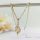 Антиалергично колие "Goldfilled" 45cm/3mm + висулка, цвят 18K