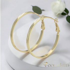   Goldfilled Антиалергични халки 40мм 14K цвят	