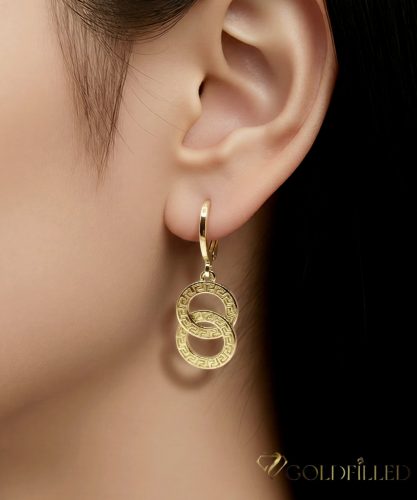 Goldfilled Антиалергични обеци 33мм 14K цвят	