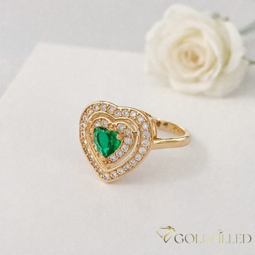 Антиалергичен пръстен "Goldfilled", в различни размери, цвят 18K