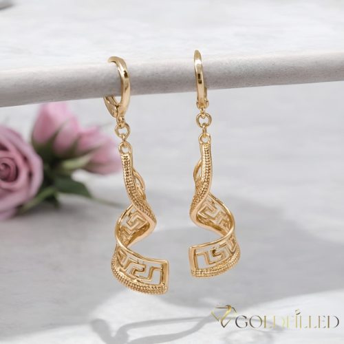 Goldfilled Антиалергични Обеци 50mm 18K цвят