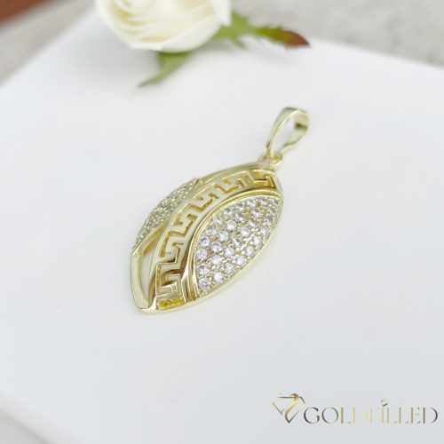 Антиалергична висулка "Goldfilled" 32 мм, цвят 14K