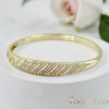 Антиалергична гривна "Goldfilled" 7-4mm , многоцветна (14K) диаметър 60mm "отваряем"