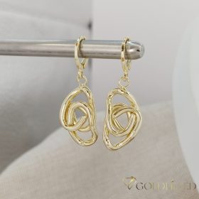   Goldfilled Антиалергични обеци 38мм 14K цвят	