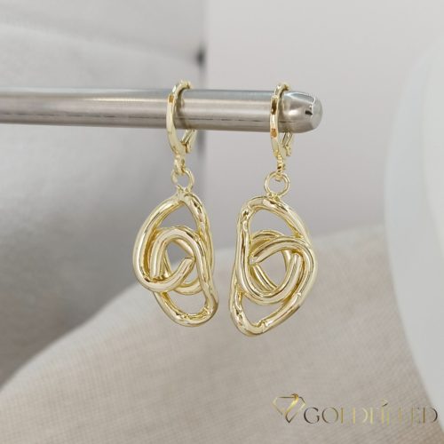 Goldfilled Антиалергични обеци 38мм 14K цвят	