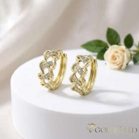  Goldfilled Антиалергенни Обеци 15mm 14K Цвят