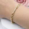 Ексклузивна антиалергична златна гривна "Goldfilled" с дължина 19см и дебелина 5 мм, цвят 14K