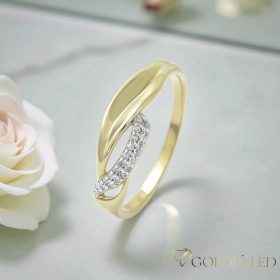   Антиалергичен пръстен "Goldfilled", в различни размери, цвят 14K