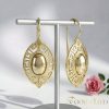 Goldfilled Антиалергични обеци 42мм 14K цвят	