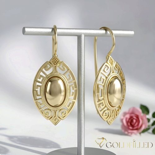 Goldfilled Антиалергични обеци 42мм 14K цвят	