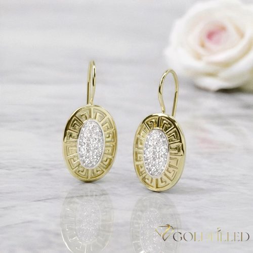 Goldfilled Антиалергични Обеци 35mm 14K цвят