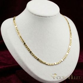   Aнтиалергенно "Figaro" позлатено колие "Goldfilled"в няколко размера дебелина 4,5 mm , цвят 14K